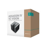 DeepCool Assassin IV VC Vision Dual-Fan CPU Air Cooler with 140mm & 120mm Fans, Vapour Chamber Base, Digital Display for Real-Time Monitoring, Intel & AMD Compatible