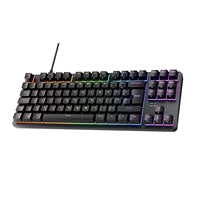 Tecware Phantom+ 80% TKL RGB Mechanical Gaming Keyboard with Wraith Brown Switches Black