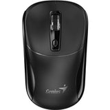 Genius NX-7123 Copilot AI Wireless Mouse, 2.4 GHz with USB Receiver, 1200 DPI, 4 Button with Scroll Wheel, Ambidextrous Design, Black