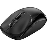 Genius NX-7123 Copilot AI Wireless Mouse, 2.4 GHz with USB Receiver, 1200 DPI, 4 Button with Scroll Wheel, Ambidextrous Design, Black