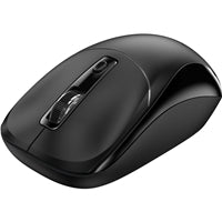 Genius NX-7123 Copilot AI Wireless Mouse, 2.4 GHz with USB Receiver, 1200 DPI, 4 Button with Scroll Wheel, Ambidextrous Design, Black
