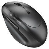 Genius Ergo 8350S Wireless Ergonomic Vertical Mouse, Blutooth & 2.4 GHz, Adjustable DPI levels up to 2400 DPI, 5 Button with Scroll Wheel, Dark Grey