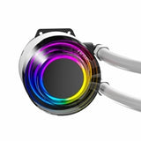 Antec Vortex Lum 360 ARGB White CPU Liquid Cooler - Intel & AMD Compatible, 3 x 120mm ARGB Fans, Suspended Spiral Pump Head, Enhanced Cooling Performance