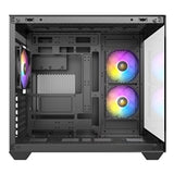 ANTEC CX800 Mid Tower Gaming Case, Black, 270 Full-view tempered glass, 3 x 120mm ARGB reverse fans, 1x USB 2.0 / 1x USB 3.0, ATX, Micro ATX, ITX