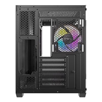 ANTEC CX800 Mid Tower Gaming Case, Black, 270 Full-view tempered glass, 3 x 120mm ARGB reverse fans, 1x USB 2.0 / 1x USB 3.0, ATX, Micro ATX, ITX