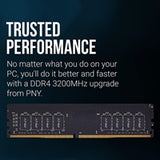 PNY MD8GSD43200-SI 8GB DDR4 3200MHz DIMM Bulk System Memory