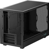 DeepCool CH260 Micro-ATX Case, High-Airflow Compact PC Case with Tempered Glass Panel, USB-C Port, Supports 360mm Radiator, ATX PSU, Black