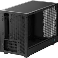 DeepCool CH260 Micro-ATX Case, High-Airflow Compact PC Case with Tempered Glass Panel, USB-C Port, Supports 360mm Radiator, ATX PSU, Black