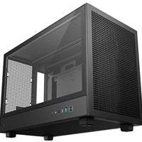 DeepCool CH260 Micro-ATX Case, High-Airflow Compact PC Case with Tempered Glass Panel, USB-C Port, Supports 360mm Radiator, ATX PSU, Black