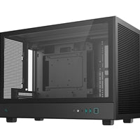 DeepCool CH260 Micro-ATX Case, High-Airflow Compact PC Case with Tempered Glass Panel, USB-C Port, Supports 360mm Radiator, ATX PSU, Black