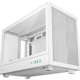 DeepCool CH260 White Micro-ATX Case, High-Airflow Compact PC Case with Tempered Glass Panel, USB-C Port, Supports 360mm Radiator, ATX PSU, Black