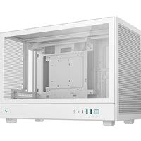 DeepCool CH260 White Micro-ATX Case, High-Airflow Compact PC Case with Tempered Glass Panel, USB-C Port, Supports 360mm Radiator, ATX PSU, Black
