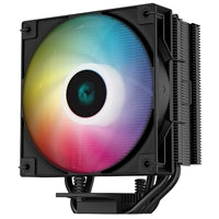 DeepCool AG400 Black ARGB V2 CPU Air Cooler, 120mm PWM Fan, 4 Direct Touch Heat Pipes, Addressable RGB, LGA1851/1700/1200, AM5/AM4 Compatible, High-Performance Single Tower Cooler