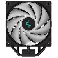 DeepCool AG400 Black ARGB V2 CPU Air Cooler, 120mm PWM Fan, 4 Direct Touch Heat Pipes, Addressable RGB, LGA1851/1700/1200, AM5/AM4 Compatible, High-Performance Single Tower Cooler