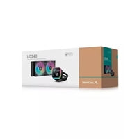 DeepCool LQ240 240mm AIO Liquid CPU Cooler, Segment LCD Display, Dual ARGB PWM Fans, Anti-Leak Tech, DeepCreative Software, Intel LGA1851/1700 & AMD AM5/AM4 Compatible
