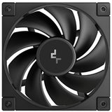 DeepCool FD12 120mm PWM Case Fan, High Airflow, Low Noise, Hydro Bearing, Daisy-Chain 8-Pin Connector, Black, Single Pack