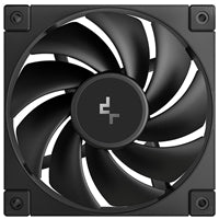 DeepCool FD12 120mm PWM Case Fan, High Airflow, Low Noise, Hydro Bearing, Daisy-Chain 8-Pin Connector, Black, Single Pack