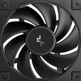DeepCool FD12 120mm Case Fan 3-Pack, PWM Control, High Airflow, Low Noise, Hydro Bearing, Black, Anti-Vibration Pads, 4-Pin Connector
