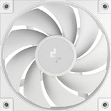 DeepCool FD12 120mm Case Fan 3-Pack, PWM Control, High Airflow, Low Noise, Hydro Bearing, White, Anti-Vibration Pads, 4-Pin Connector