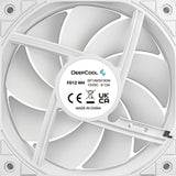 DeepCool FD12 120mm Case Fan 3-Pack, PWM Control, High Airflow, Low Noise, Hydro Bearing, White, Anti-Vibration Pads, 4-Pin Connector