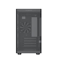 TecWare Fusion 3 mATX Compact PC Case, High Airflow SFF Chassis, 3 Fans Included, Top-Mount ATX/SFX PSU Support, USB-C, Supports 280mm GPU & Dual Radiators, Black