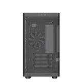 TecWare Fusion 3 mATX Compact PC Case, High Airflow SFF Chassis, 3 Fans Included, Top-Mount ATX/SFX PSU Support, USB-C, Supports 280mm GPU & Dual Radiators, Black