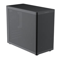 TecWare Fusion 3 mATX Compact PC Case, High Airflow SFF Chassis, 3 Fans Included, Top-Mount ATX/SFX PSU Support, USB-C, Supports 280mm GPU & Dual Radiators, Black