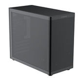 TecWare Fusion 3 mATX Compact PC Case, High Airflow SFF Chassis, 3 Fans Included, Top-Mount ATX/SFX PSU Support, USB-C, Supports 280mm GPU & Dual Radiators, Black