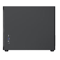 TecWare Fusion 3 mATX Compact PC Case, High Airflow SFF Chassis, 3 Fans Included, Top-Mount ATX/SFX PSU Support, USB-C, Supports 280mm GPU & Dual Radiators, Black