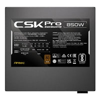 Antec CSK850 PRO 850W Semi-Modular ATX 3.1 Power Supply, PCIe 5.1 Ready with 12V 2x6 Connector, 80 Plus Bronze Certified, Quiet 120mm Fan, 5-Year Warranty