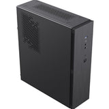 CiT S8i SFF Micro-ATX PC Case - 8.3L Compact Desktop Chassis, Brushed Front, 1 x 80mm Fan, 2 x USB 3.0, TFX PSU Support, Black