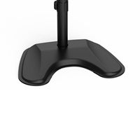 GameMax Dual Monitor Arm Stand LCD Desk Mount Freestanding For Two 13 Inch To 27 Inch Monitors, VESA Dimensions Of 75x75 mm or 100x100 mm, 180 Degrees Swivel, Black