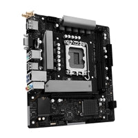 ASRock H810M-X WIFI Intel Socket 1851 Motherboard, 2 x DDR5 DIMM Slots, 1 x M.2 Socket (Key E), 1 x USB 3.2 Type-C, 2.5G LAN, 802.11ac Wi-Fi Module, 1 x HDMI Port/ 1 x Display Port
