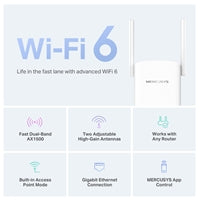 Mercusys ME60X AX1500 Wi-Fi Range Extender