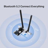 Mercusys MA86XE AXE5400 Tri-Band Wi-Fi 6E Bluetooth PCI Express Adapter