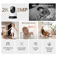 Mercusys MC210 Pan/Tilt Home Security Wi-Fi Camera