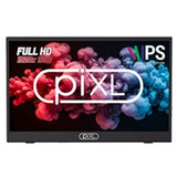piXL PM156C 15.6 Inch Full HD 60Hz IPS Portable Monitor with USB-C, Mini HDMI & Speakers with Foldable Case & Stand