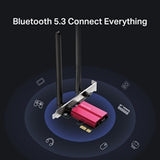 Mercusys (MA86XE) AXE5400 Adaptador PCI Express de tres bandas Wi-Fi 6E, Bluetooth 5.2