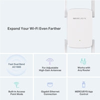 Mercusys ME50G AC1900 Wi-Fi Range Extender (UK Plug)