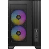 Antec FLUX M Mini Tower PC Case - Tempered Glass, Steel/Plastic, 6 PWM Fans, USB-C, Micro-ATX/ITX Compatibility