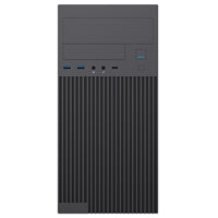 CiT Mentor Micro-ATX Office PC Case With USB Type C and 80mm Rear Black Fan Included