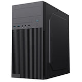 CiT Mentor Micro-ATX Office PC Case With USB Type C and 80mm Rear Black Fan Included