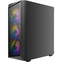 Antec AX67 ARGB Mid-Tower Gaming PC Case, Full Mesh Front, Tempered Glass, 4 x 120mm ARGB Fans, ATX/Micro-ATX/ITX Compatible