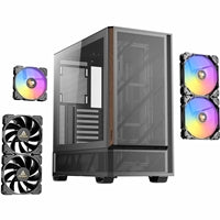Antec P30 ARGB Mid-Tower Gaming Case, High-Airflow Design, Tempered Glass Side Panel, USB-C 10 Gb/s, Pre-Installed ARGB Fans (Black)