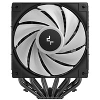 DeepCool AG620 BK ARGB V2 Dual-Tower CPU Air Cooler with 120mm ARGB Fans, Compatible with Intel LGA 1851/1700/1200/115x & AMD AM5/AM4, High-Performance Quiet Cooling, Matte Black