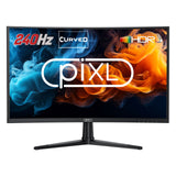 piXL PX27CC301B 27 Inch 240Hz HDR 10+ Full HD Curved Gaming Monitor with 1920 x 1080 Resolution, 1ms Response Time, HDR 10+, DisplayPort, HDMI & VESA Mount