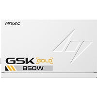 Antec GSK ATX3.1 850W Power Supply V2, White,80 PLUS Gold, Full Modular, PCIe 5.1, JP Capacitors, Silent FDB Fan, CircuitShield Protection