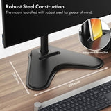 VonHaus Single Monitor Mount and Stand for 13-32 Inch Screens, VESA dimensions 75x75mm and 100x100mm