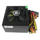 EVO LABS BR750-12BL Fuente de alimentación de 750 W, ventilador silencioso negro de 120 mm con ventilación mejorada, no modular, estable y confiable, empaquetado al por menor