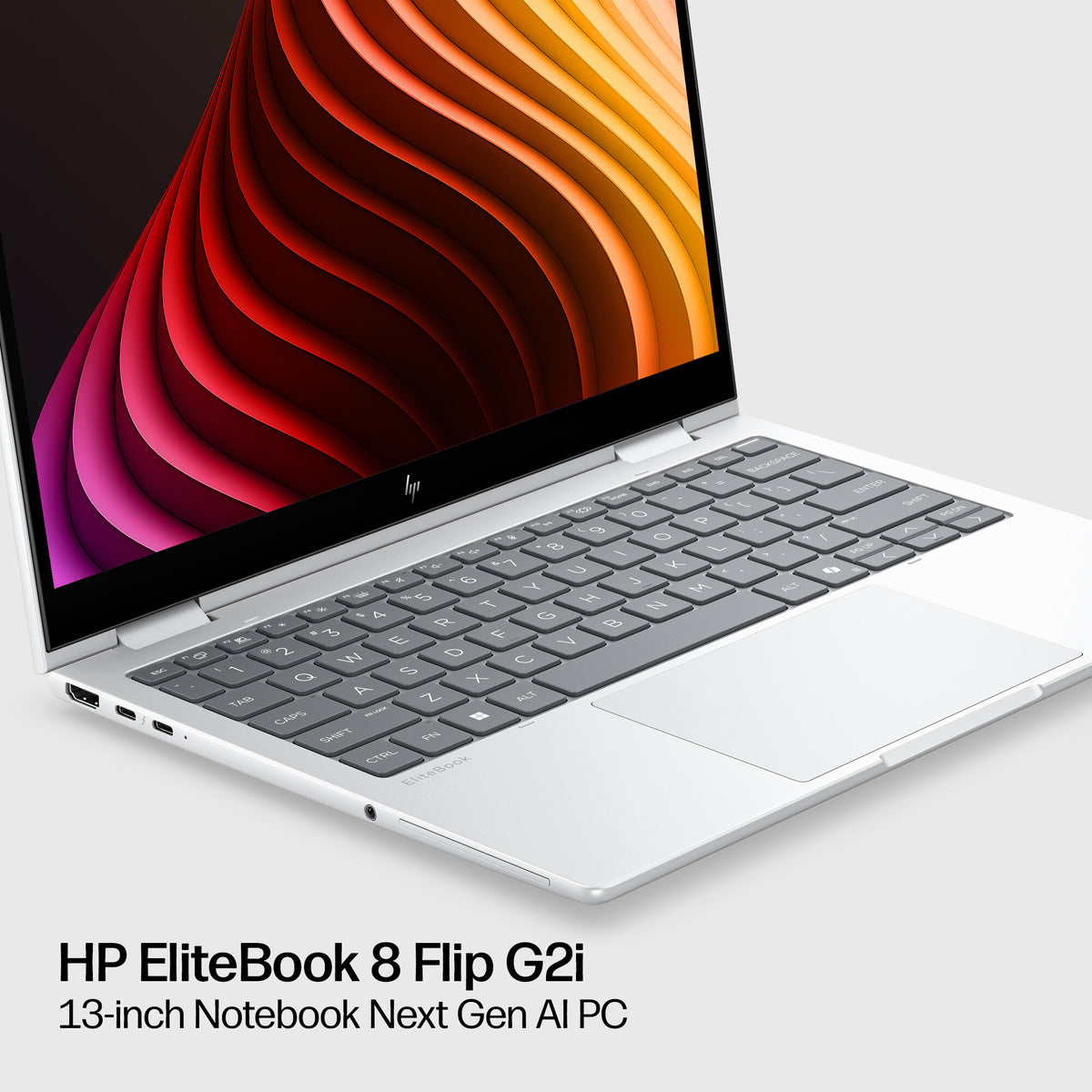 HP EliteBook 8 Flip G2i 13 inch Notebook Next Gen AI PC Copilot+ PC Intel Core Ultra 7 Laptop 33.8 cm (13.3") Touchscreen WUXGA 16 GB LPDDR5x-SDRAM 512 GB SSD Wi-Fi 7 (802.11be) Windows 11 Pro Silver